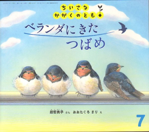 画像1: ベランダに きた つばめ（ちいさなかがくのとも160号）【状態B】 (1)