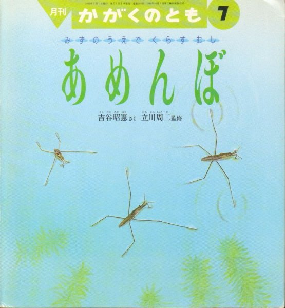 画像1: みずのうえで くらす むし － あめんぼ（かがくのとも280号）【状態C】希少本 (1)