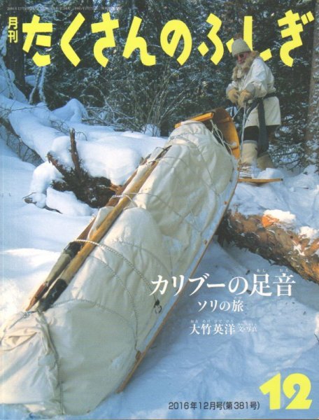 画像1: カリブーの足音 ソリの旅（たくさんのふしぎ381号）【状態A】３ (1)